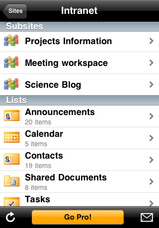 SharePlus Lite Office Mobile Client free app screenshot 1