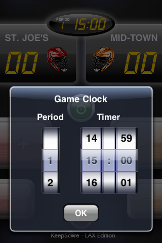 KeepScore Lacrosse Edition free app screenshot 4