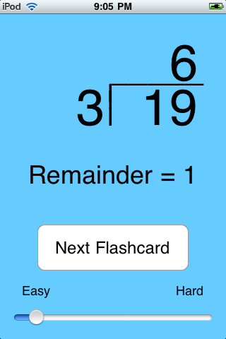 Awesome Flashcard Division FREE free app screenshot 3