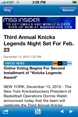 Official New York Knicks free app screenshot 2
