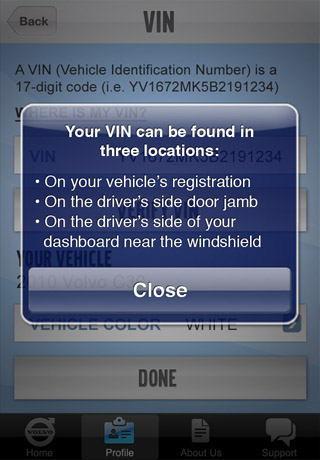 Volvo On Call free app screenshot 3