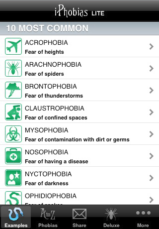iPhobias - 300 FREE Phobias free app screenshot 2