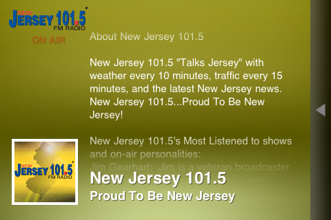 New Jersey 101.5 free app screenshot 3