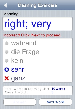 FREE German Audio FlashCards free app screenshot 4
