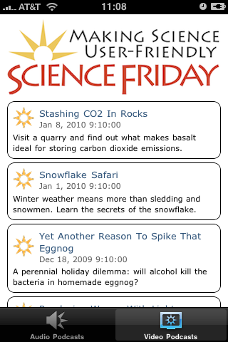 Science Friday free app screenshot 2