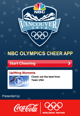 NBC Olympics Cheer presented by Coca-Cola free app screenshot 3