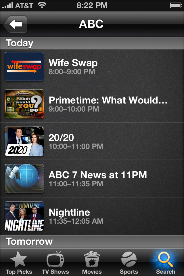 Peel - Personal TV Show Guide free app screenshot 4