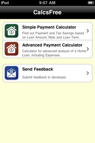 CalcsFree - Mortgage Calculators (With Estimated Tax Savings) free app screenshot 1