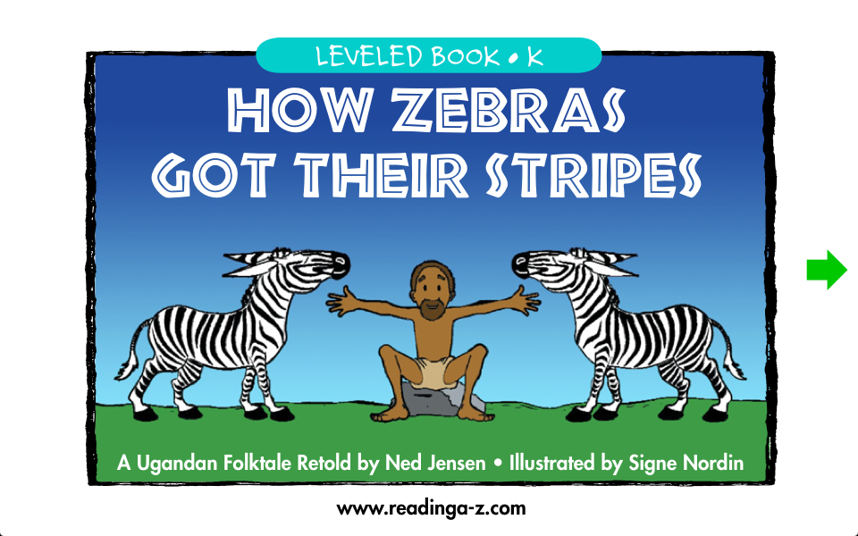 How Zebras Got Their Stripes - LAZ Reader [Level K-second grade] free app screenshot 1