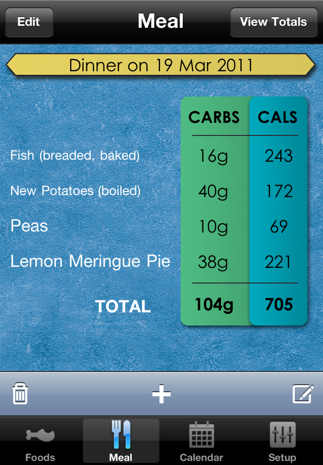 Carbs & Cals Lite - A visual guide to Carbohydrate & Calorie Counting free app screenshot 3