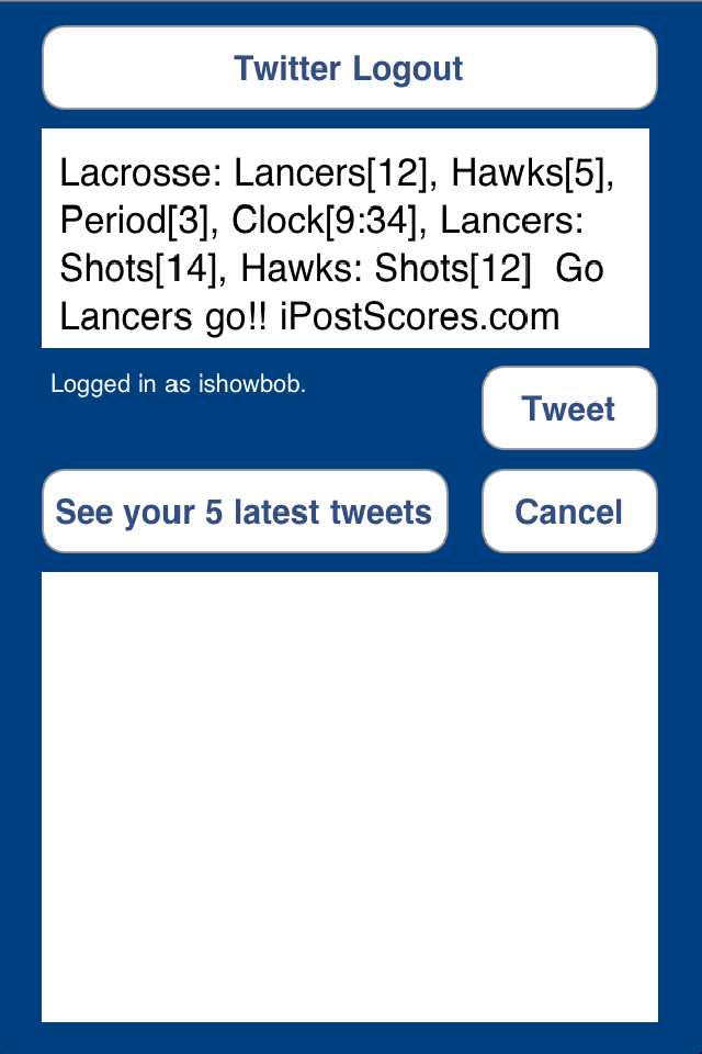 Lacrosse Scoreboard free app screenshot 4