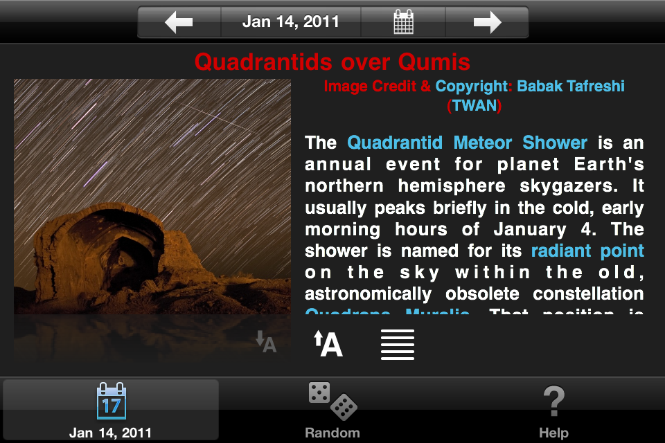 APODViewerLite - Astronomy Picture of the Day free app screenshot 4