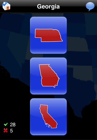 The U.S. States & Capitals Lite free app screenshot 1