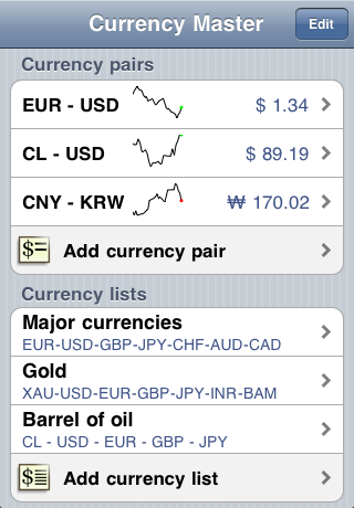 Currency Master free app screenshot 1