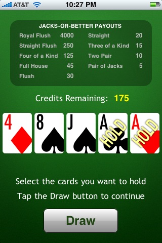JacksOrBetter Video Poker