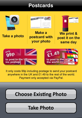 Postcards free app screenshot 1