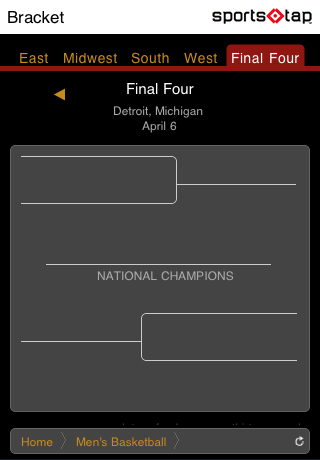 SportsTap College Basketball Tournament Edition free app screenshot 3