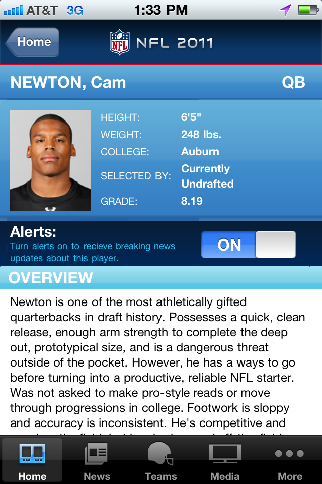 NFL '11 free app screenshot 4