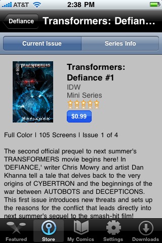 Transformers Comics free app screenshot 3