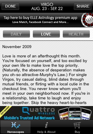 ELLE Astrology Daily free app screenshot 3