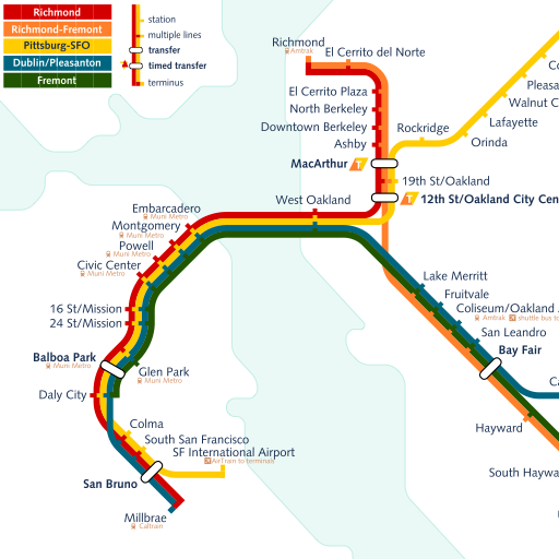 free BART Map iphone app