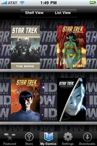 Star Trek Comics free app screenshot 1