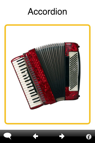 ABA Flash Cards - Musical Instruments free app screenshot 1