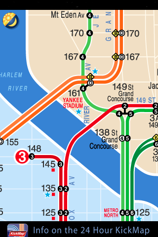 NYC Subway KICKMap Lite free app screenshot 3