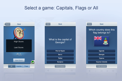World Countries Quiz - Capitals and Flags free app screenshot 3