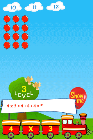 Math Train Free - Multiplication Division for Kids free app screenshot 2