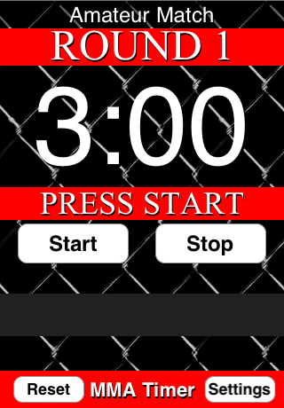 MMA Timer Lite - Free Mixed Martial Arts Timer free app screenshot 1
