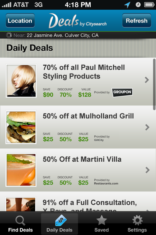 Deals by Citysearch free app screenshot 4