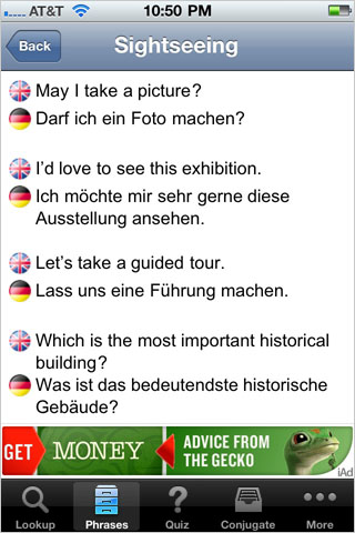 Free German English Dictionary + free app screenshot 3