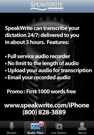 SpeakWrite free app screenshot 2