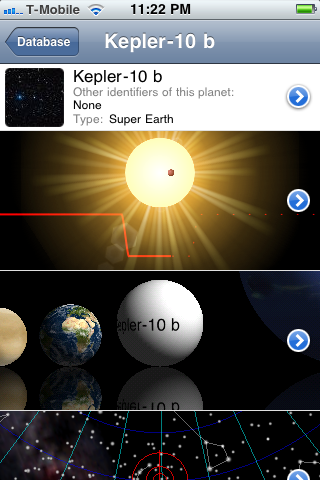 Exoplanet free app screenshot 1