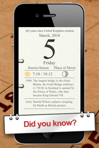UK Calendar Lite free app screenshot 4