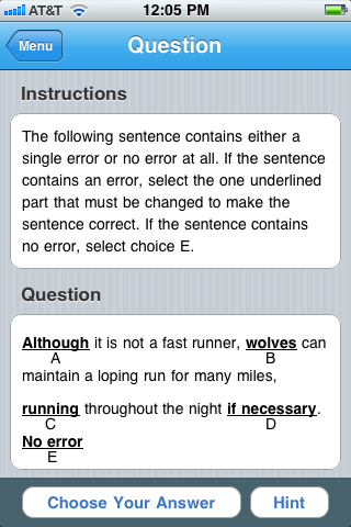 The Official SAT Question of the Day free app screenshot 3