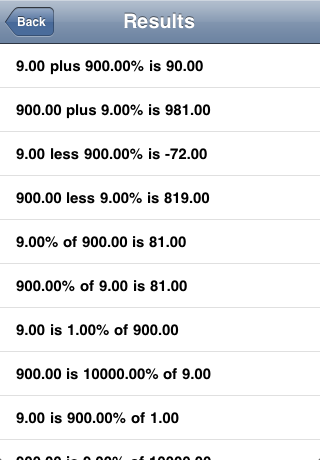Quick Percentage Calculator free app screenshot 3