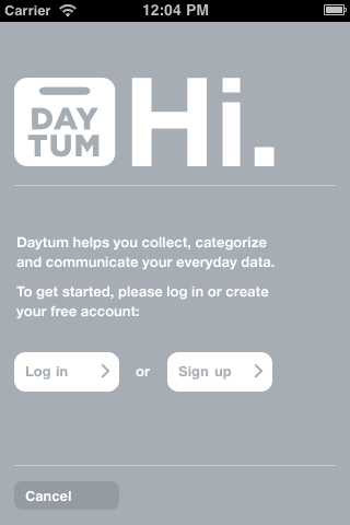 Daytum free app screenshot 1