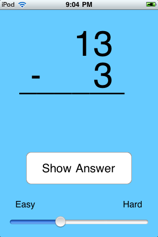 Awesome Flashcard Subtraction FREE free app screenshot 3