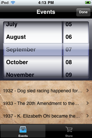 OnThisDay in history free app screenshot 2