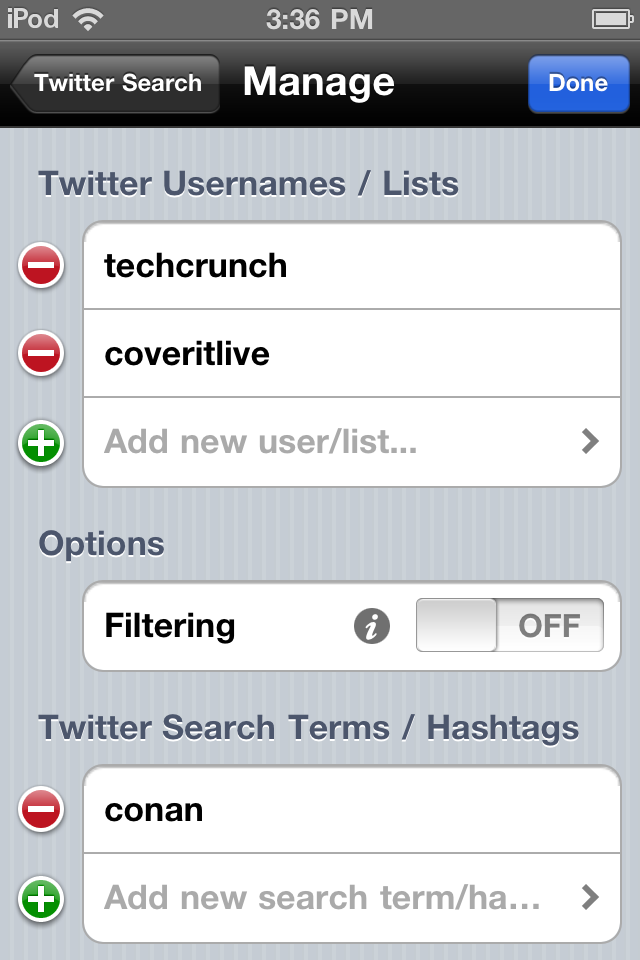 CoveritLive iPhone free app screenshot 3