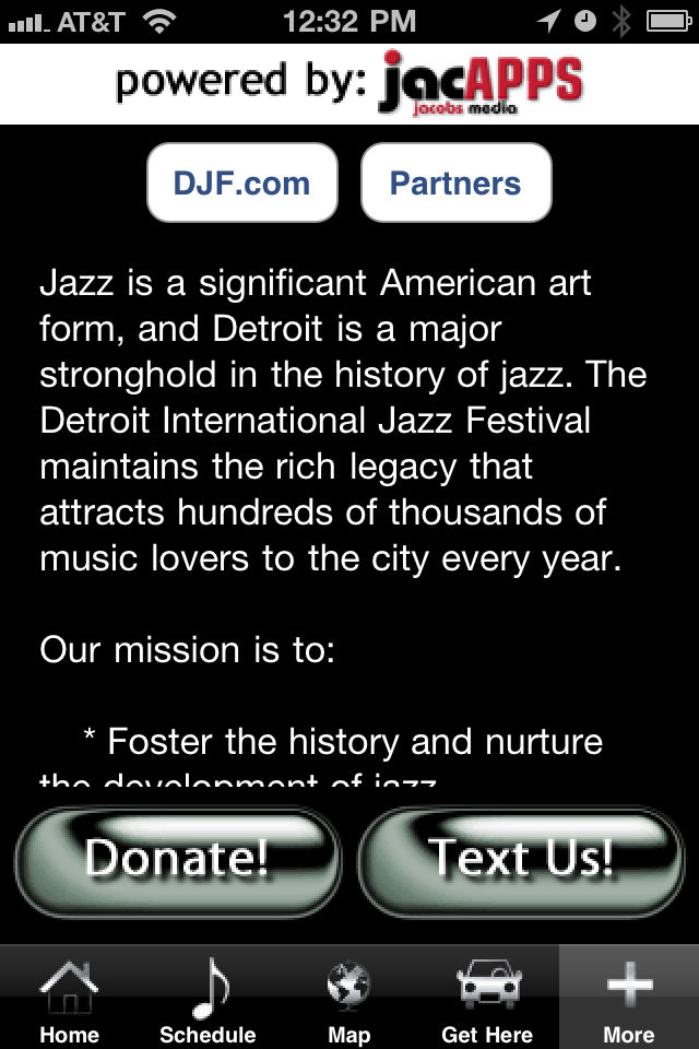 Detroit International Jazz Festival free app screenshot 4