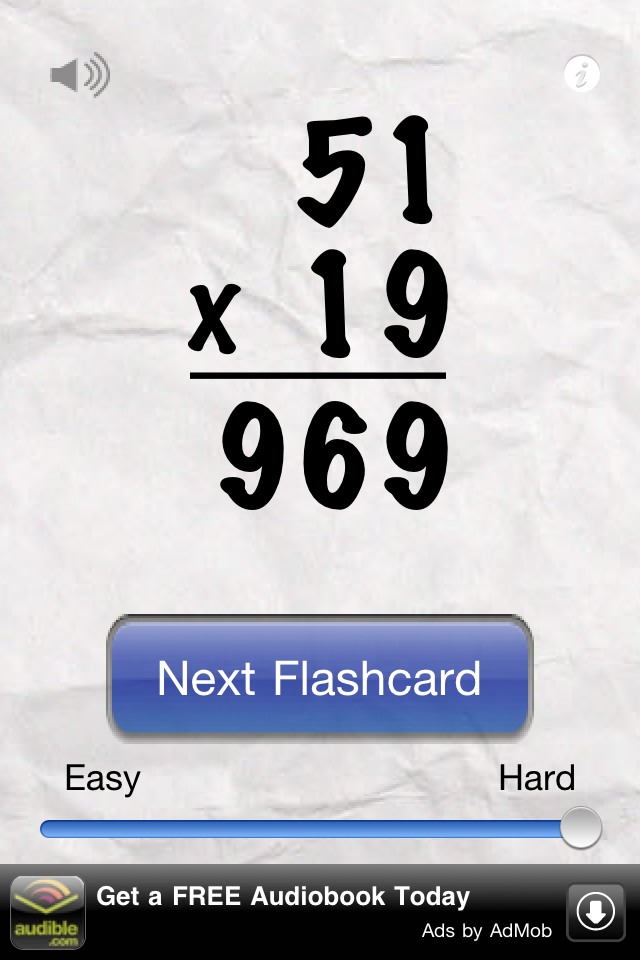 Awesome Flashcard Multiplication FREE free app screenshot 3