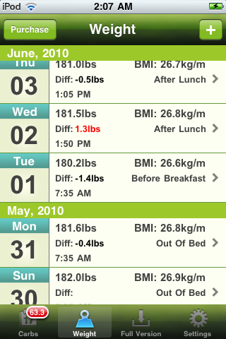 Carb Master Free - Daily Carbohydrate Tracker free app screenshot 3