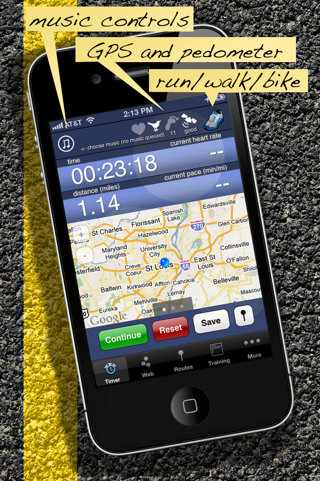 LogYourRun Free - running GPS pedometer free app screenshot 1