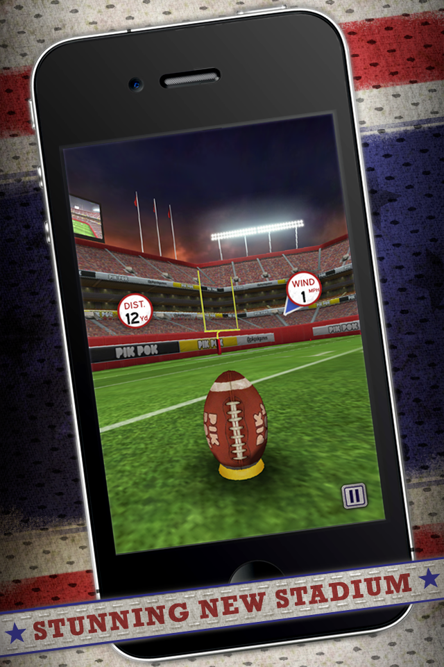 Flick Kick Field Goal Kickoff free app screenshot 1