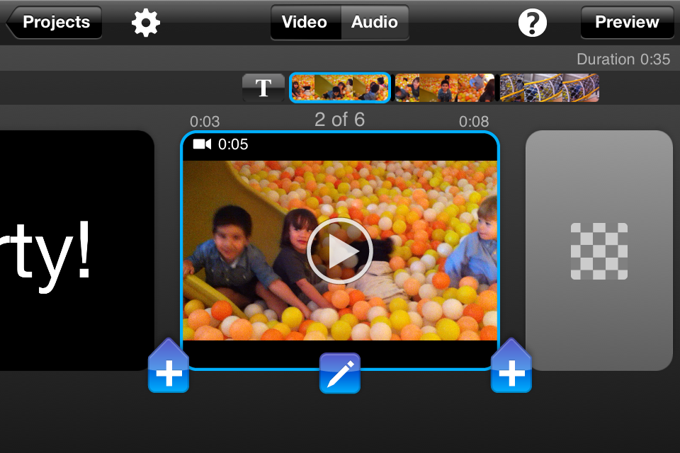 splice 2 videos together iphone