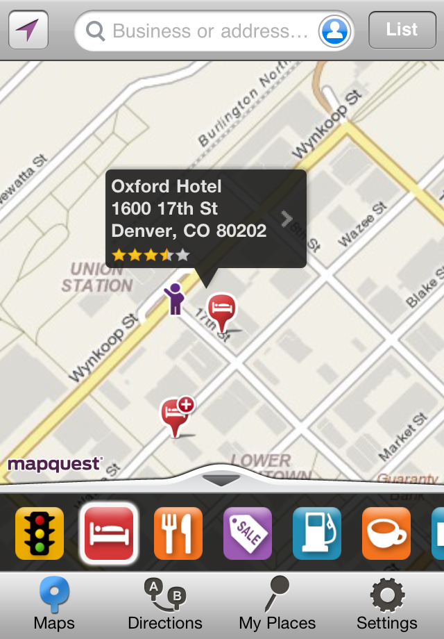 MapQuest 4 Mobile free app screenshot 3