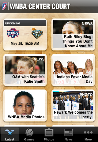 WNBA Center Court for iPhone free app screenshot 4